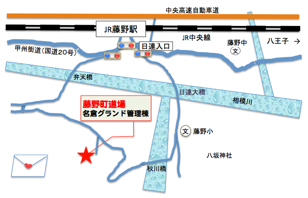 藤野町道場の地図